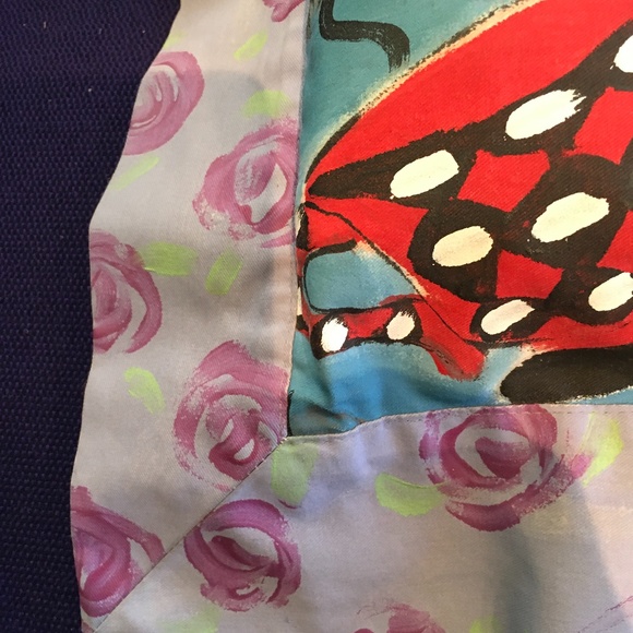 Pillow Cover Hand-painted by Silkscapes 14.5” square - Picture 4 of 7